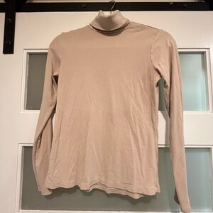 Jones New York Women's Long Sleeve Tee - Tan beige XS Pima cotton modal